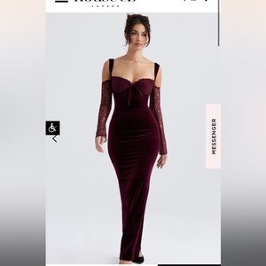 House of cb velvet dress